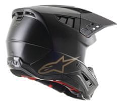 Alpinestars kšilt pro přilby S-M5 SOLID, ALPINESTARS (černá/hnědá matná, verze ECE 22.05) 8983021-1187