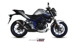 MIVV GP Černý tlumič výfuku z nerezové oceli Koncovka z nerezové oceli Yamaha MT-04 Y.055.LXB