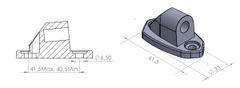 PUIG Adaptér na zpětné zrcátko PUIG SUPPORT WITHOUT SIDE RETROVISOR HI-TECH KAWASAKI Z 9406N černý k kapotáži 9406N