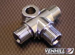 Venhill T-spojka brzdové hadice Venhill POWERHOSEPLUS 776/3 1/8th BSP 'T' PIECE M6 mounting hole 776/3