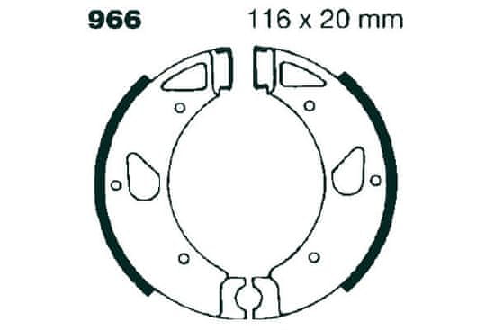 EBC Sada brzdových čelistí EBC 966 966