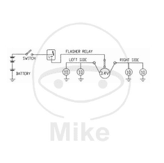 JMP Přerušovač blinkrů JMP elektronický 6V 3pólový 2H318028