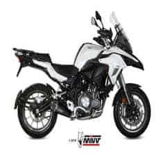 MIVV Delta Race Black Tlumič výfuku Ocelová černá/karbonová koncovka Benelli TRK 502 E.003.LDRB