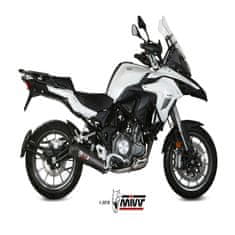 MIVV Oválný tlumič výfuku Karbon/Karbonová koncovka Benelli TRK 502 E.003.L3C