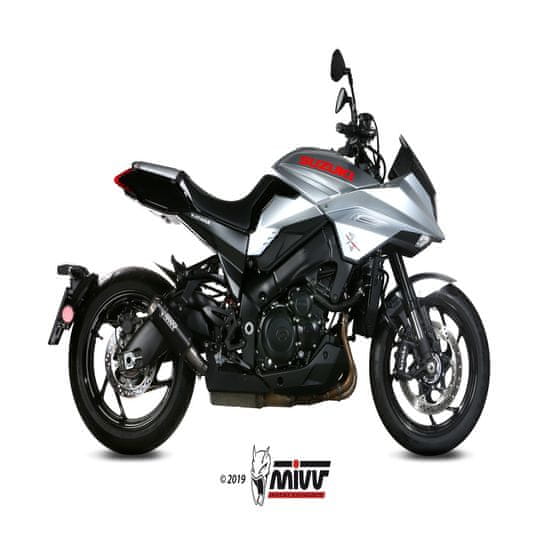 MIVV MK3 Tlumič výfuku Ocelová černá/nerezová koncovka Suzuki GSX-S1000 S.056.LM3B