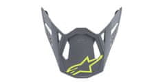 Alpinestars kšilt pro přilby SUPERTECH S-M8 RADIUM, ALPINESTARS (šedá/žlutá fluo matná) 8981519-9004-TU