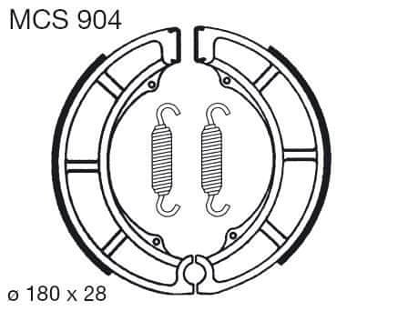 Lucas Brzdové čelisti LUCAS MCS 904 MCS 904