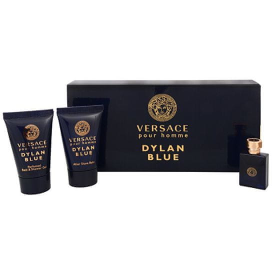 Versace Pour Homme Dylan Blue - EDT 5 ml + sprchový gel 25 ml + balzám po holení 25 ml