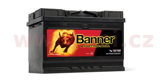 Banner 72Ah baterie, 650A, levá BANNER Starting Bull 278x175x190 57233