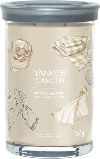 Yankee Candle Yankee Candle vonná svíčka Signature Tumbler ve skle velká Warm Cashmere 567 g