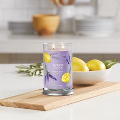Yankee Candle Yankee Candle vonná svíčka Signature Tumbler ve skle velká Lemon Lavender 567 g