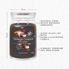 Yankee Candle Aromatická svíčka Signature velká Black Coconut 567g