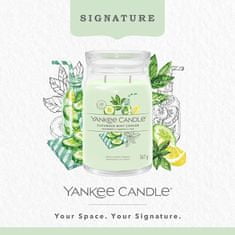 Yankee Candle Yankee Candle vonná svíčka Signature ve skle velká Cucumber Mint Cooler 567 g