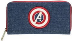 CurePink Dámská peněženka psaníčko Marvel: Avengers Game (22 x 11 x 2 cm)