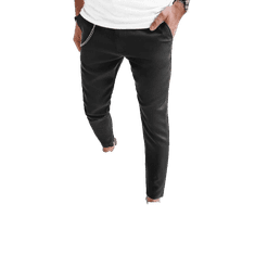 Dstreet Pánské kalhoty volnočasové SUPER černé ux4002 s30