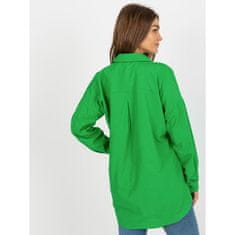 Factoryprice Dámská košile bez knoflíků s výšivkou oversize ZUZANA zelená TO-KS-7004.95_398265 S