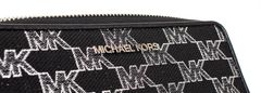 Michael Kors dámské černé psaníčko se stříbrným monogramem