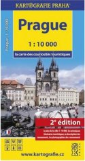 PADU Prague - la carte des couriosités touristiques /1:10 tis.