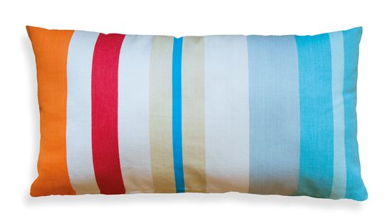 REMEMBER® Velký bavlněný polštář 60x30cm Stripes Sandy REMEMBER