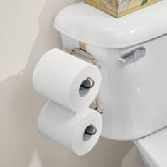 Tutumi Dvojitý držák toaletního papíru Rea Montroe stříbrný
