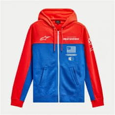 Alpinestars mikina H-BLOCK Zip warm modro-bílo-červená XL