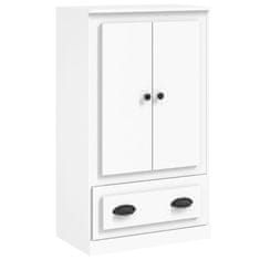 Greatstore Skříň highboard bílá 60 x 35,5 x 103,5 kompozitní dřevo