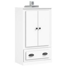 Greatstore Skříň highboard bílá 60 x 35,5 x 103,5 kompozitní dřevo