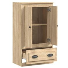 Greatstore Skříň highboard dub sonoma 60 x 35,5 x 103,5 kompozitní dřevo