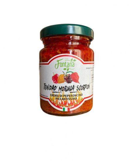 Agricola Fontana Velice pálivý krém z chilli papriček Trinidad Moruga Scorpion, 90 g