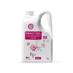 Nanolab Prací gel z Marseillského mýdla pro citlivou pokožku Růže 2L, 40PD