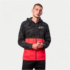 Alpinestars mikina CAMO BLOCK Zip charcoal heather/warm černo-červeno-šedo-camá M