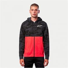 Alpinestars mikina CAMO BLOCK Zip charcoal heather/warm černo-červeno-šedo-camá M