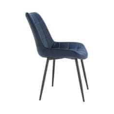 KONDELA Jídelní židle Sarin - modrá/černá