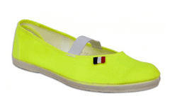 TOGA - výroba obuvi dětské cvičky JARMILKY neonově žluté velikost 36 (23,5 cm)