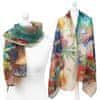 Velký jarní šátek šátek nákrčník Krásné vzory umění