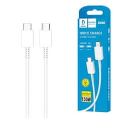 IZMAEL USB kabel USB-C - USB-C - 1m - Bílá KP26293