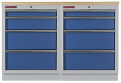 AHProfi Sestava kvalitních PROFI BLUE dílenských skříněk s pracovní deskou - MTGS1300BAL10