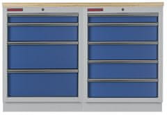 AHProfi Sestava kvalitních PROFI BLUE dílenských skříněk s pracovní deskou - MTGS1300BAL09