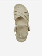 Geox Béžové dámské kožené sandály Geox 39
