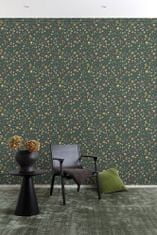 Zelená vliesová tapeta na zeď květiny MN3513, Maison, 0,53 x 10,05 m