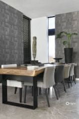 Vliesova tapeta, čtvercový vzor imitace šedé kožešiny 347327, Luxury Skins, 0,53 x 10,05 m