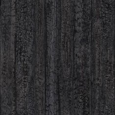 Šedočerná vliesová tapeta Dřevo, imitace dřeva 347531, Matières - Wood, 0,53 x 10,05 m