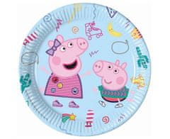 Párty papírové talíře prasátko Peppa pig - 23 cm - 8 ks