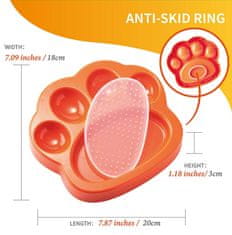 PetDreamHouse Paw 2-In-1 Mini Orange Easy Miska Pro Psy