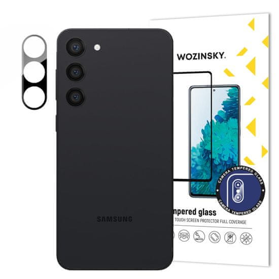 WOZINSKY Wozinsky Tvrzené sklo na kameru 9H pro Samsung Galaxy S23 Plus - Černá KP26308