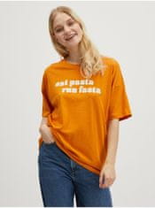Noisy May Oranžové dámské oversize tričko Noisy May Ida XS