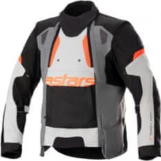Alpinestars bunda HALO DRYSTAR dark gray/ice černo-oranžovo-bílo-šedá 2XL