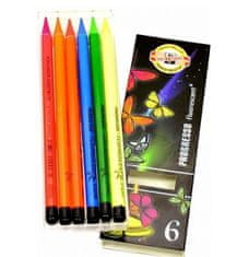 Koh-i-Noor Pastelky Progresso FLUORESCENT - 6 barev