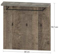 nabbi Věšákový panel Bova HP - pískový dub / woodcon