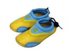 Alba Dětské neoprenové boty do vody žlutomodré 25